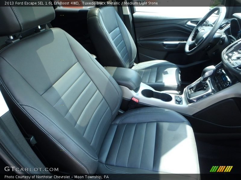Tuxedo Black Metallic / Medium Light Stone 2013 Ford Escape SEL 1.6L EcoBoost 4WD