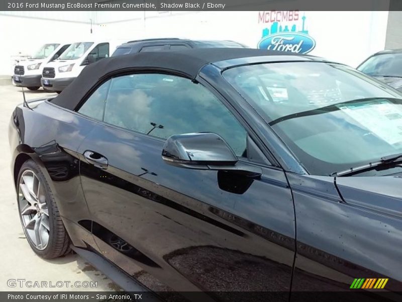 Shadow Black / Ebony 2016 Ford Mustang EcoBoost Premium Convertible