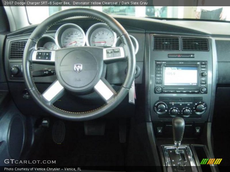 Detonator Yellow Clearcoat / Dark Slate Gray 2007 Dodge Charger SRT-8 Super Bee