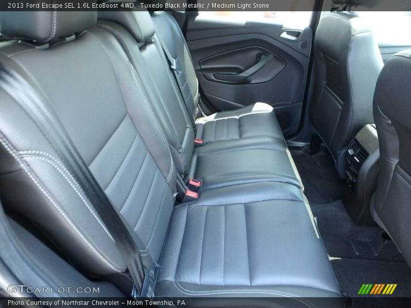 Tuxedo Black Metallic / Medium Light Stone 2013 Ford Escape SEL 1.6L EcoBoost 4WD