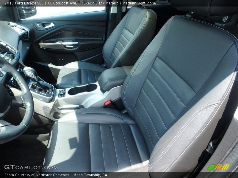 Tuxedo Black Metallic / Medium Light Stone 2013 Ford Escape SEL 1.6L EcoBoost 4WD