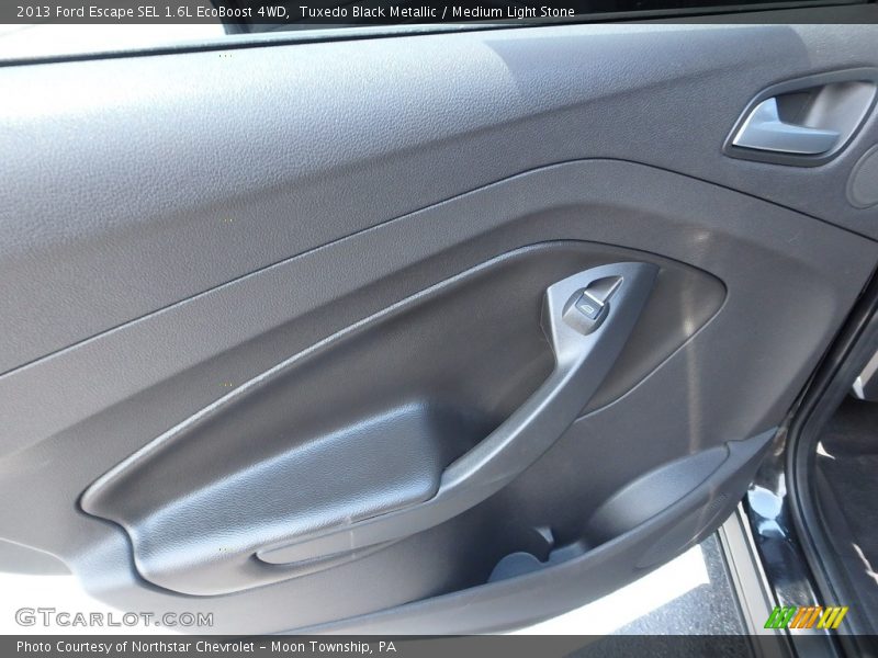 Tuxedo Black Metallic / Medium Light Stone 2013 Ford Escape SEL 1.6L EcoBoost 4WD