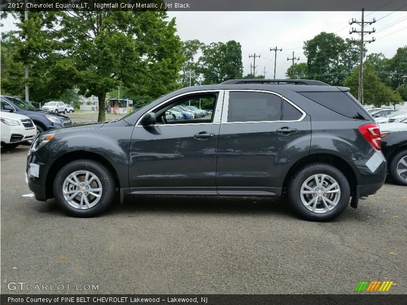 Nightfall Gray Metallic / Jet Black 2017 Chevrolet Equinox LT