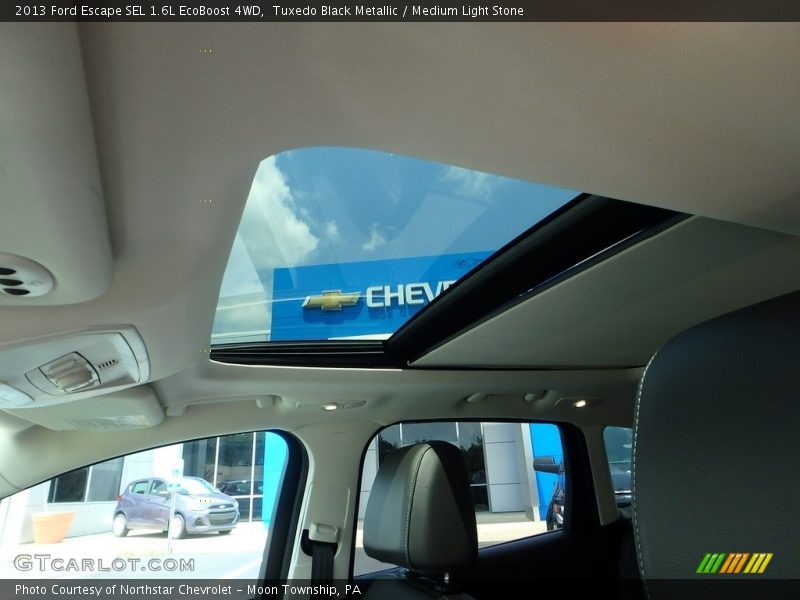 Tuxedo Black Metallic / Medium Light Stone 2013 Ford Escape SEL 1.6L EcoBoost 4WD