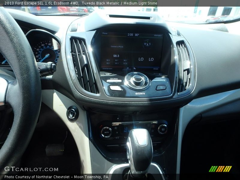 Tuxedo Black Metallic / Medium Light Stone 2013 Ford Escape SEL 1.6L EcoBoost 4WD