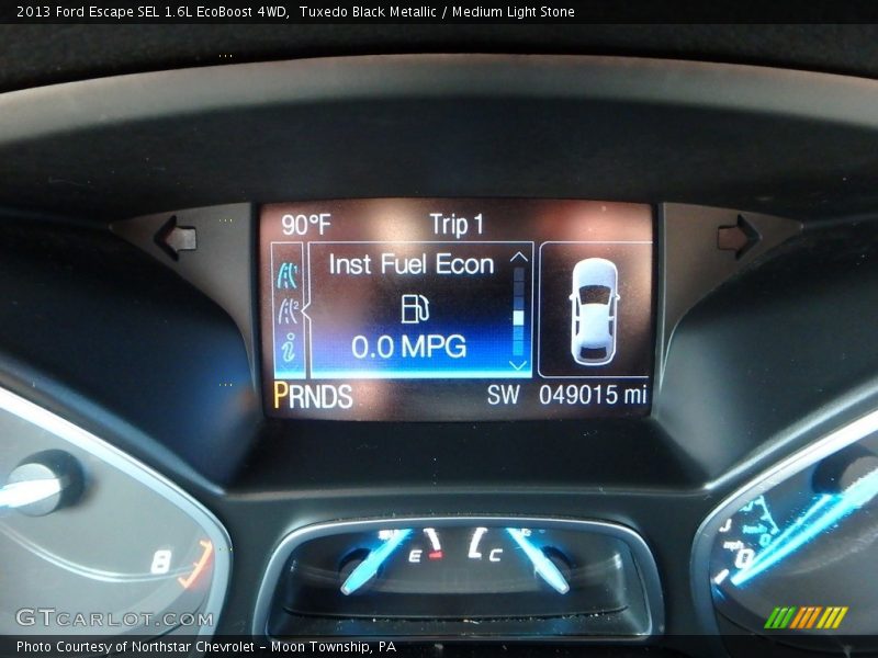 Tuxedo Black Metallic / Medium Light Stone 2013 Ford Escape SEL 1.6L EcoBoost 4WD