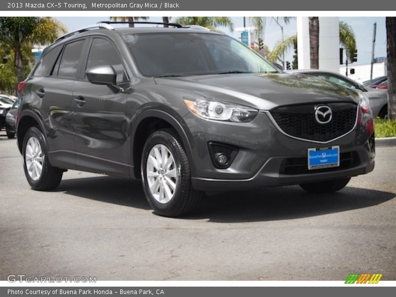 Metropolitan Gray Mica / Black 2013 Mazda CX-5 Touring