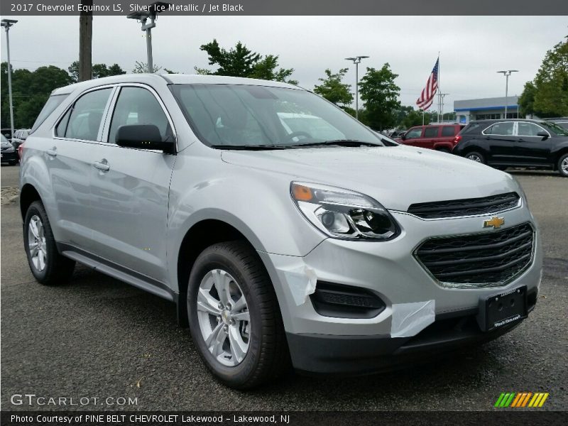 Silver Ice Metallic / Jet Black 2017 Chevrolet Equinox LS