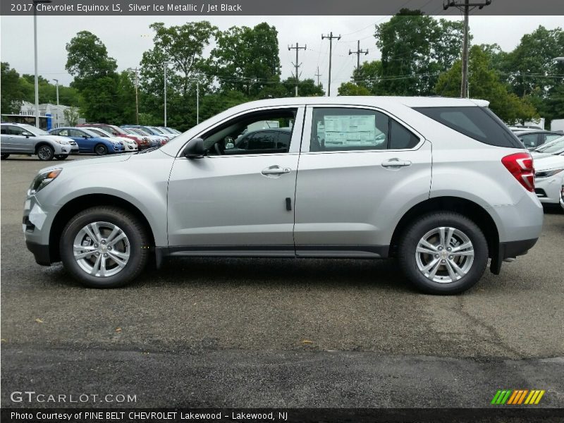Silver Ice Metallic / Jet Black 2017 Chevrolet Equinox LS