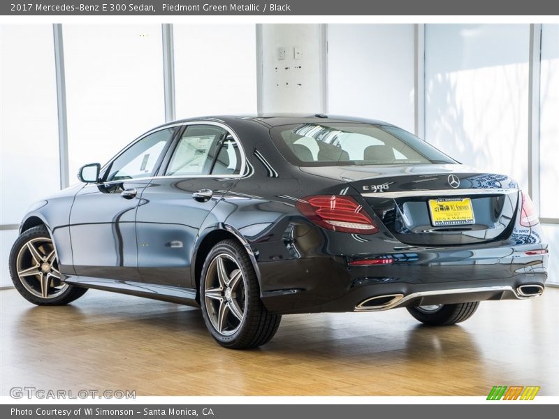 Piedmont Green Metallic / Black 2017 Mercedes-Benz E 300 Sedan