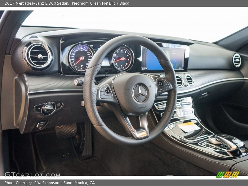 Piedmont Green Metallic / Black 2017 Mercedes-Benz E 300 Sedan