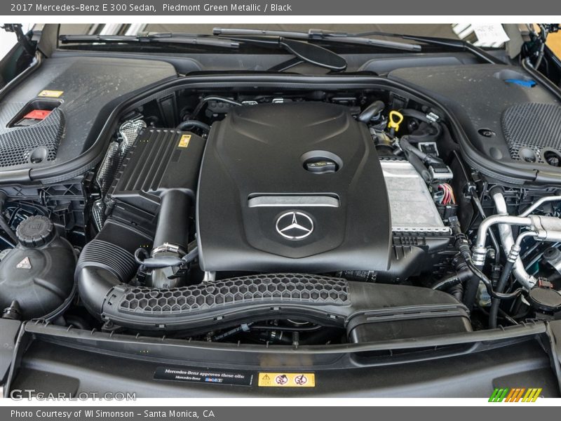 Piedmont Green Metallic / Black 2017 Mercedes-Benz E 300 Sedan