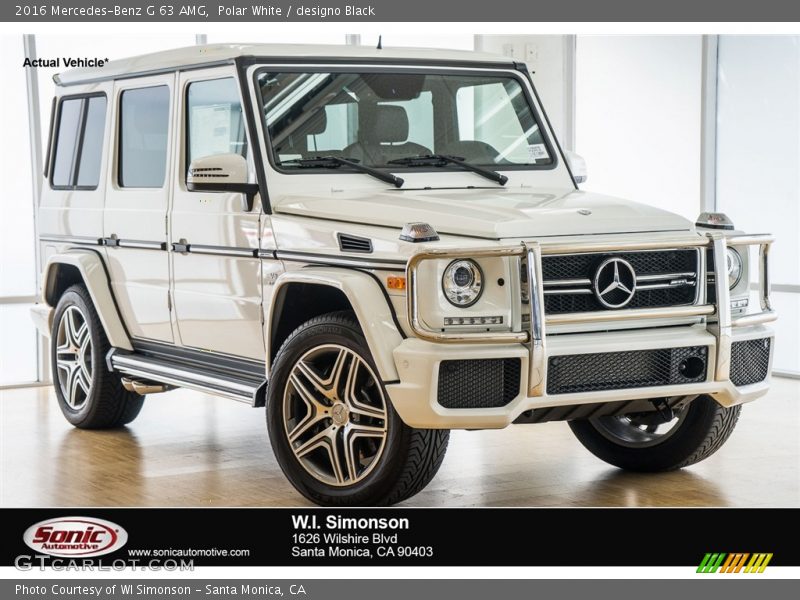 Polar White / designo Black 2016 Mercedes-Benz G 63 AMG