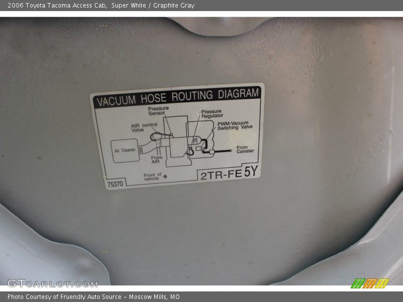 Super White / Graphite Gray 2006 Toyota Tacoma Access Cab