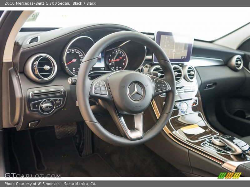 Black / Black 2016 Mercedes-Benz C 300 Sedan
