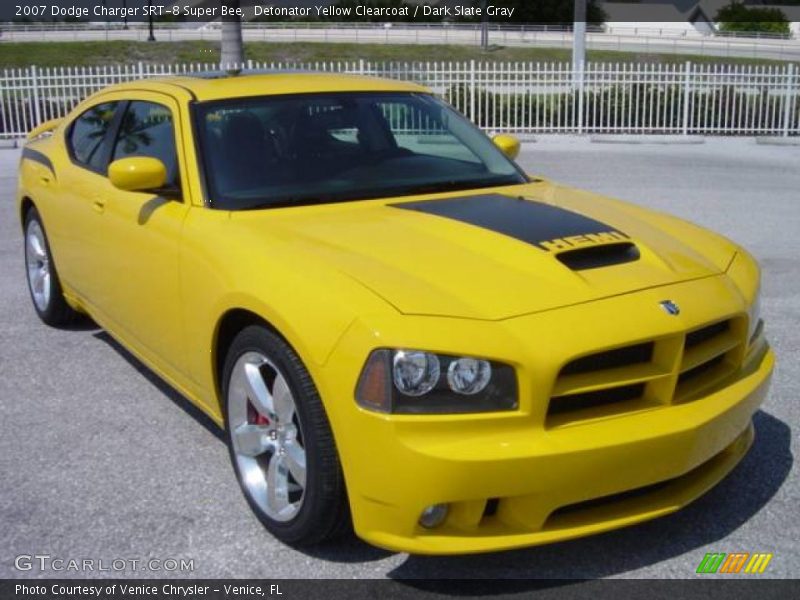 Detonator Yellow Clearcoat / Dark Slate Gray 2007 Dodge Charger SRT-8 Super Bee