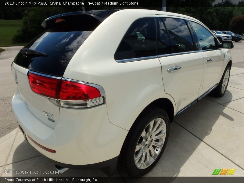 Crystal Champagne Tri-Coat / Medium Light Stone 2013 Lincoln MKX AWD