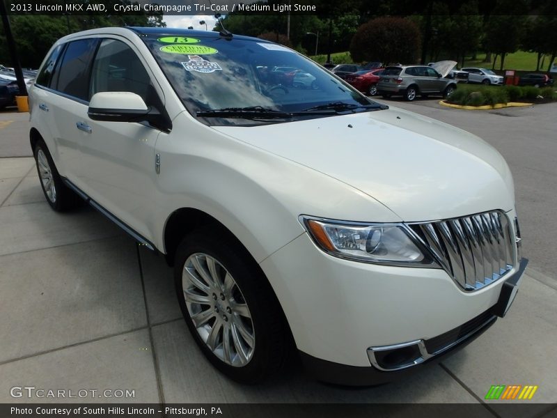Crystal Champagne Tri-Coat / Medium Light Stone 2013 Lincoln MKX AWD