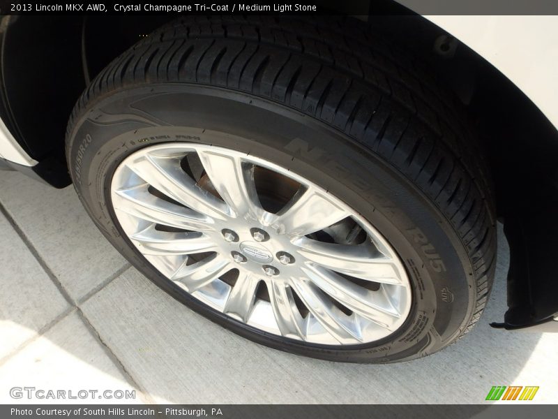 Crystal Champagne Tri-Coat / Medium Light Stone 2013 Lincoln MKX AWD