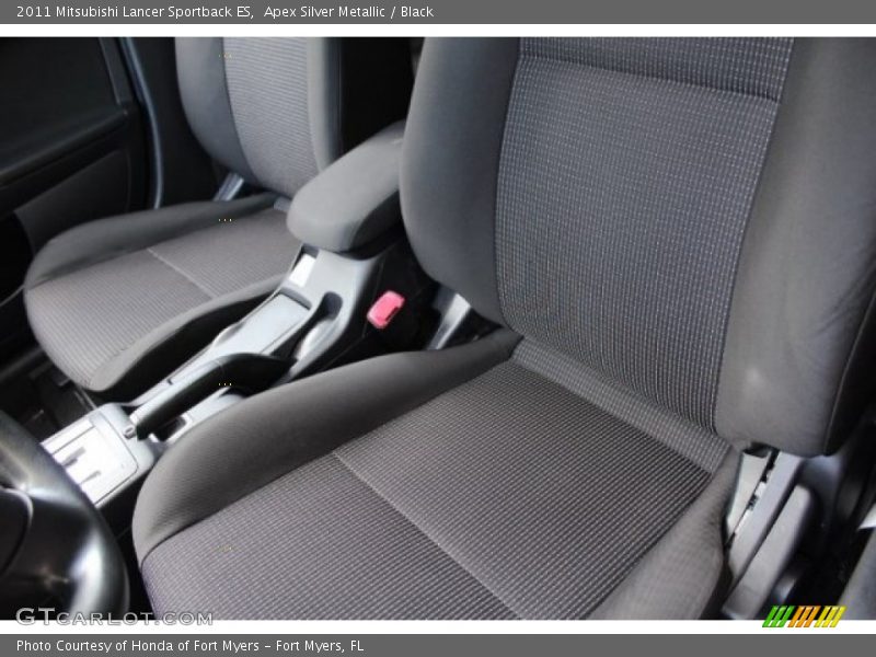Apex Silver Metallic / Black 2011 Mitsubishi Lancer Sportback ES