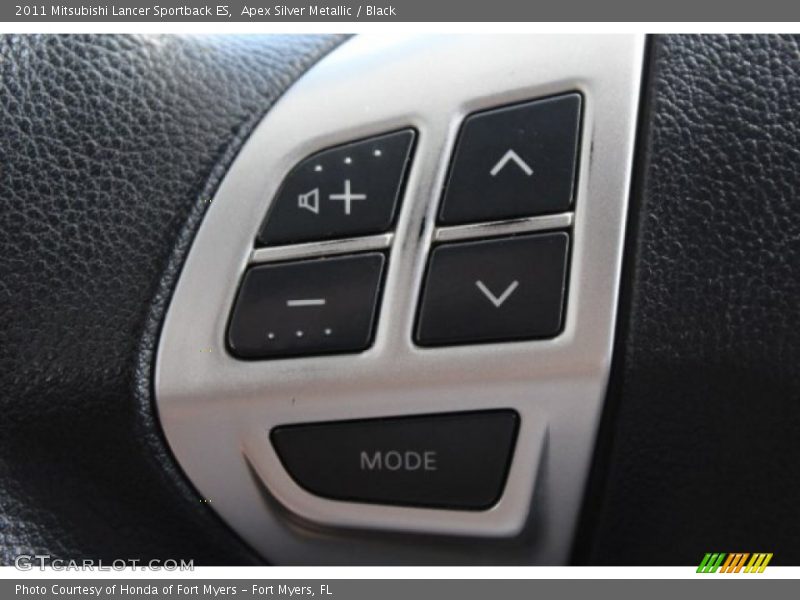 Apex Silver Metallic / Black 2011 Mitsubishi Lancer Sportback ES