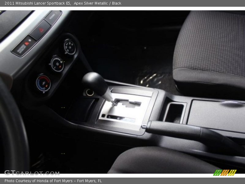 Apex Silver Metallic / Black 2011 Mitsubishi Lancer Sportback ES