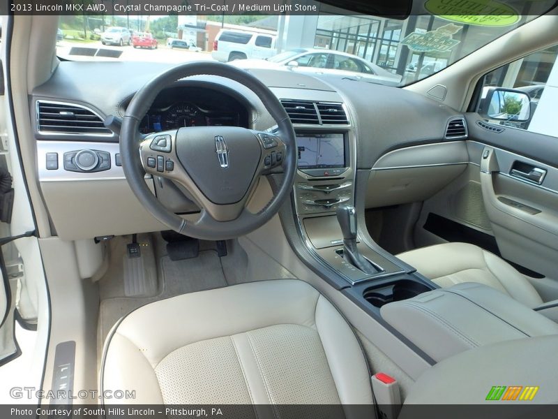 Crystal Champagne Tri-Coat / Medium Light Stone 2013 Lincoln MKX AWD