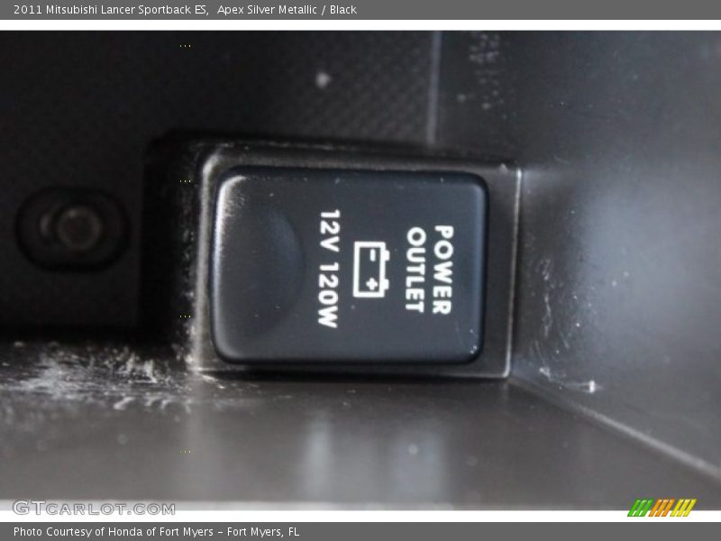 Apex Silver Metallic / Black 2011 Mitsubishi Lancer Sportback ES