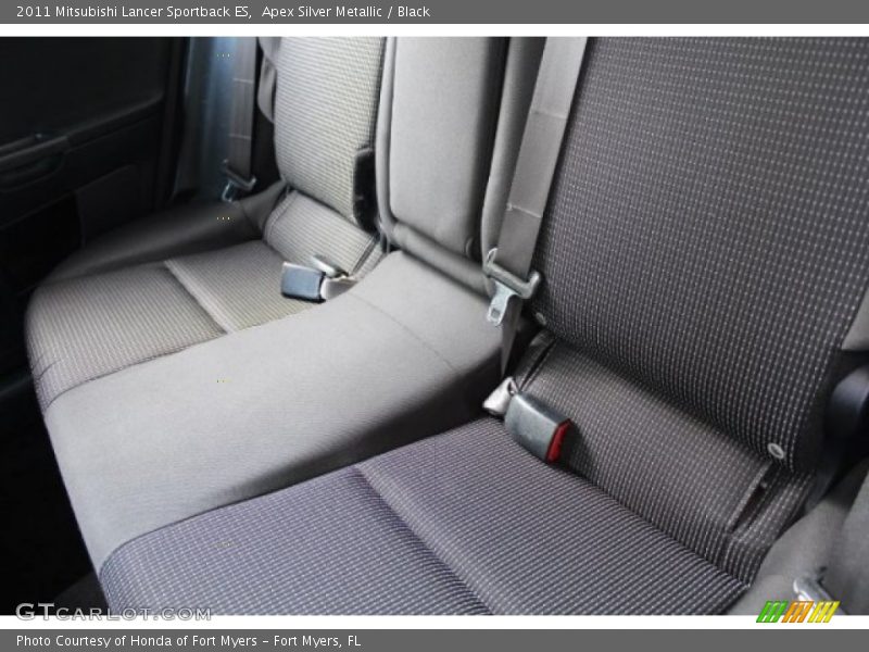 Apex Silver Metallic / Black 2011 Mitsubishi Lancer Sportback ES