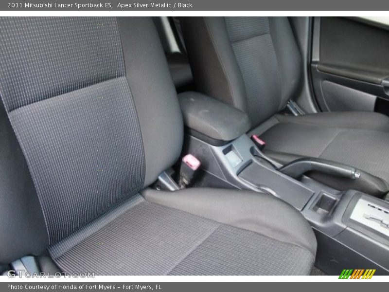Apex Silver Metallic / Black 2011 Mitsubishi Lancer Sportback ES