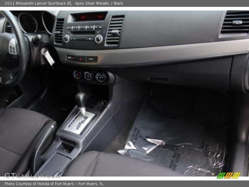 Apex Silver Metallic / Black 2011 Mitsubishi Lancer Sportback ES