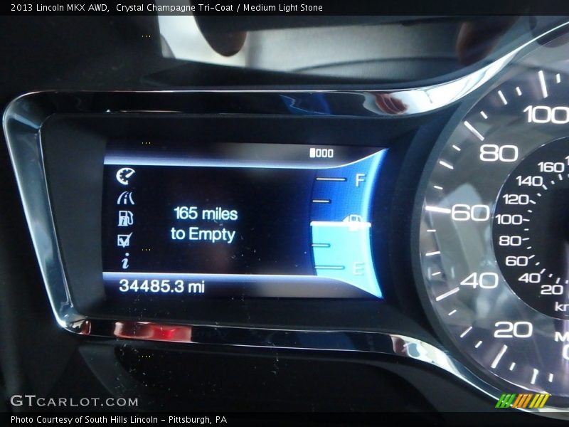 Crystal Champagne Tri-Coat / Medium Light Stone 2013 Lincoln MKX AWD