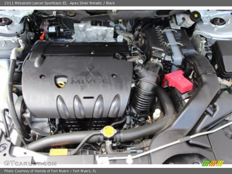 Apex Silver Metallic / Black 2011 Mitsubishi Lancer Sportback ES