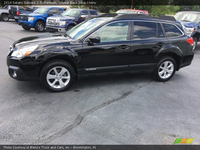 Crystal Black Silica / Ivory 2014 Subaru Outback 2.5i Premium