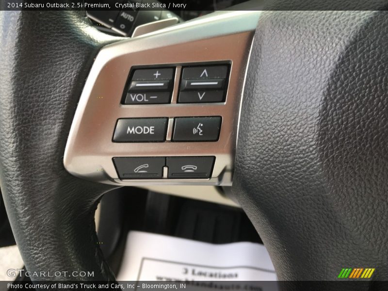 Crystal Black Silica / Ivory 2014 Subaru Outback 2.5i Premium