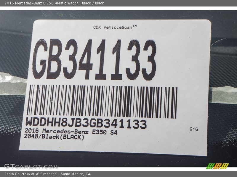 Black / Black 2016 Mercedes-Benz E 350 4Matic Wagon