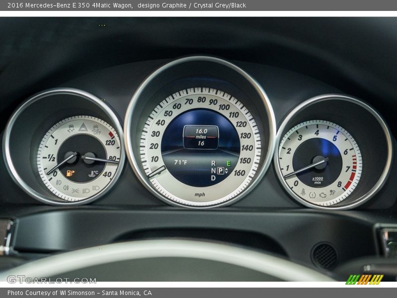  2016 E 350 4Matic Wagon 350 4Matic Wagon Gauges