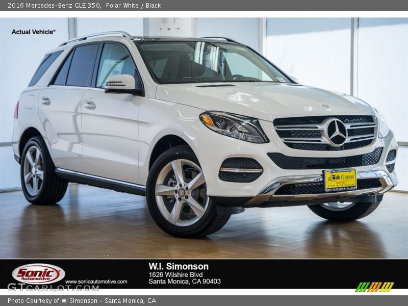 Polar White / Black 2016 Mercedes-Benz GLE 350