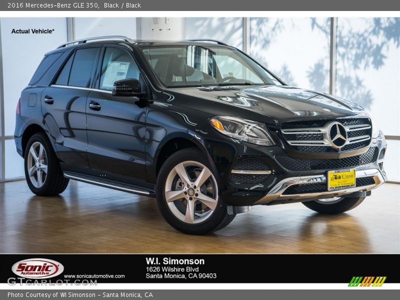 Black / Black 2016 Mercedes-Benz GLE 350