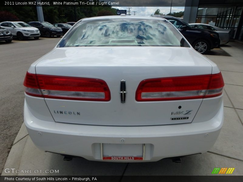 White Platinum Tri-Coat / Light Camel 2011 Lincoln MKZ Hybrid