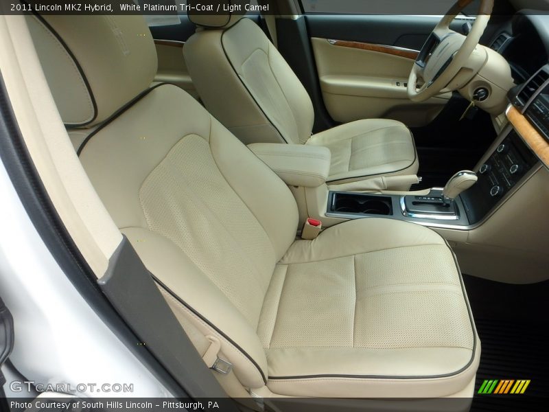 White Platinum Tri-Coat / Light Camel 2011 Lincoln MKZ Hybrid