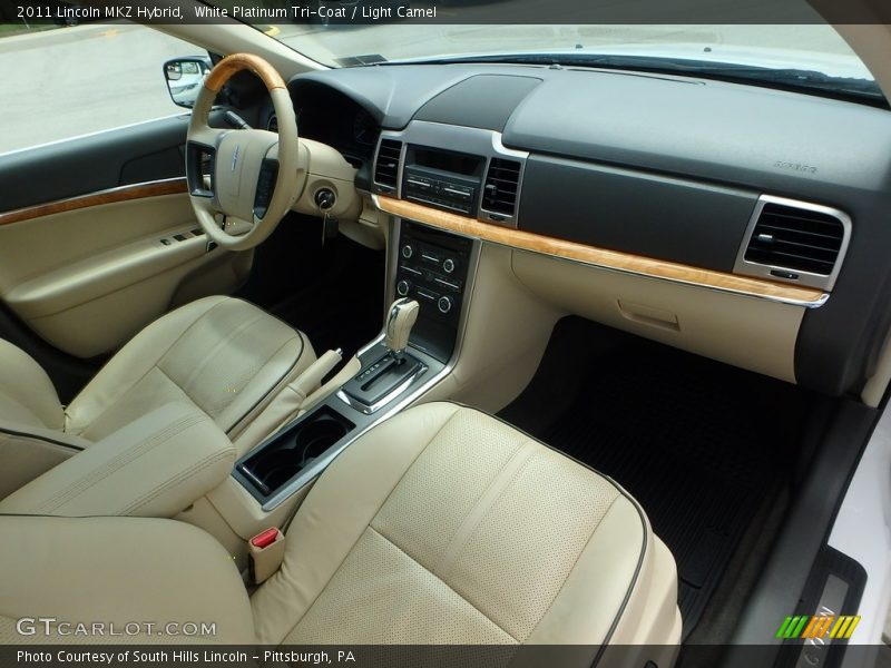 White Platinum Tri-Coat / Light Camel 2011 Lincoln MKZ Hybrid