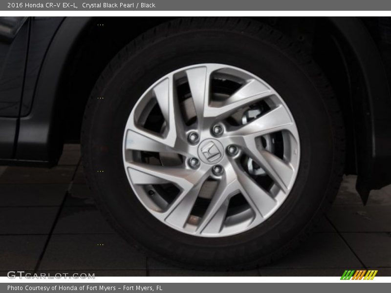 Crystal Black Pearl / Black 2016 Honda CR-V EX-L