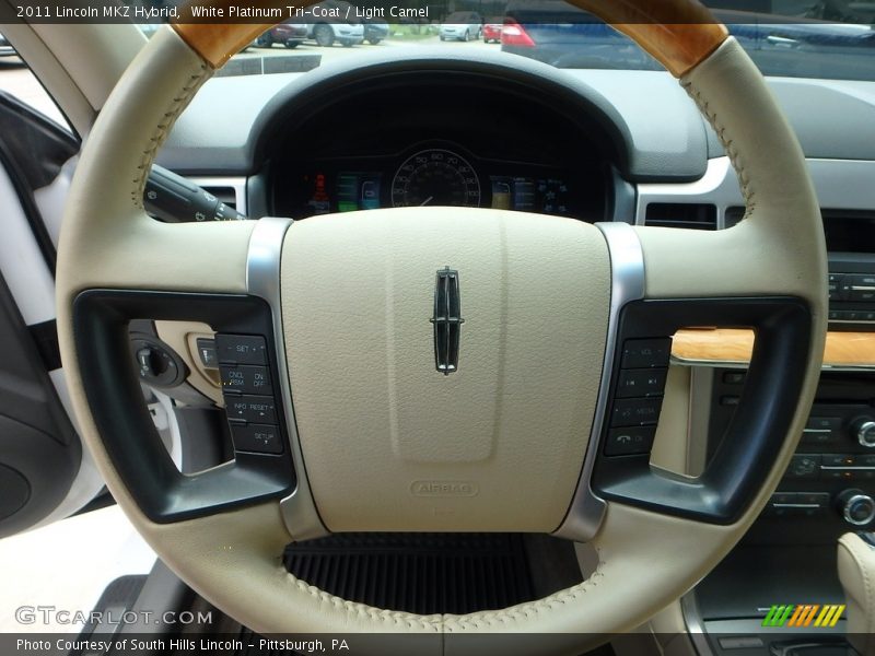 White Platinum Tri-Coat / Light Camel 2011 Lincoln MKZ Hybrid