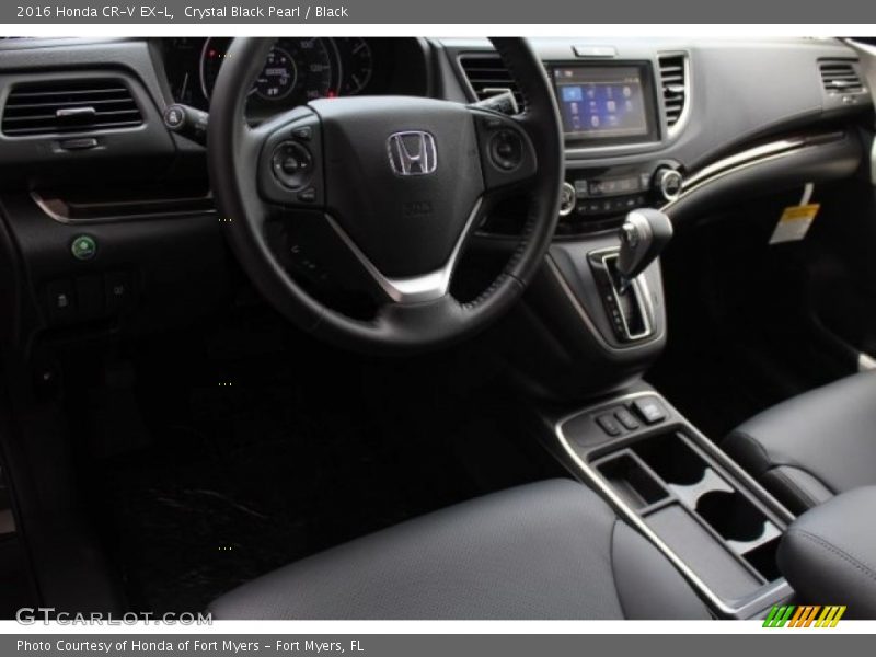 Crystal Black Pearl / Black 2016 Honda CR-V EX-L