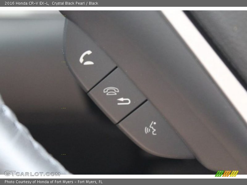Crystal Black Pearl / Black 2016 Honda CR-V EX-L