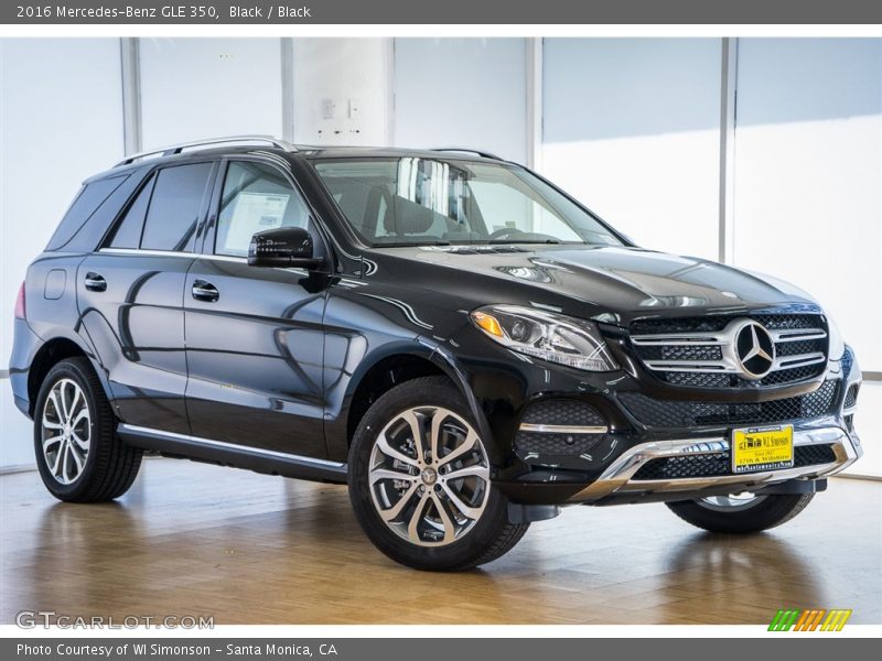 Black / Black 2016 Mercedes-Benz GLE 350