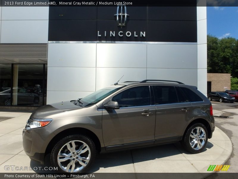 Mineral Gray Metallic / Medium Light Stone 2013 Ford Edge Limited AWD