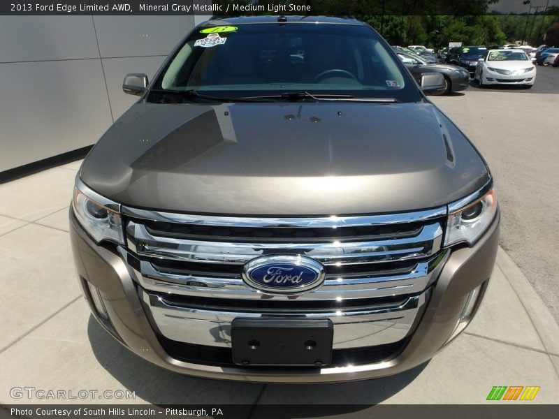 Mineral Gray Metallic / Medium Light Stone 2013 Ford Edge Limited AWD