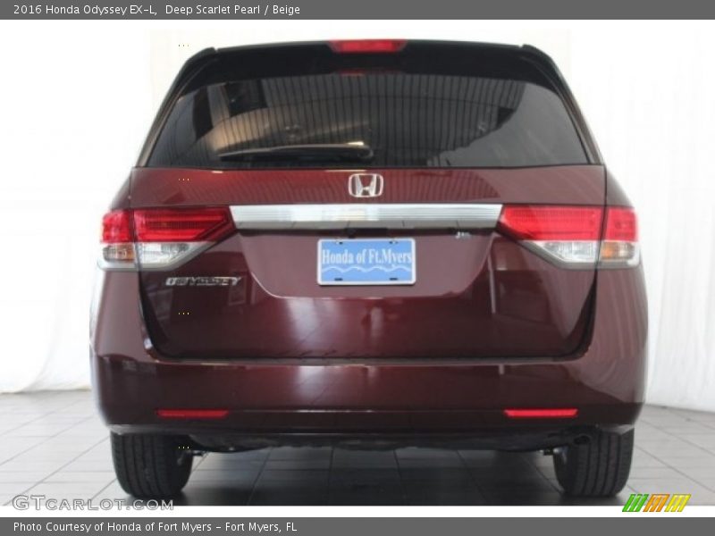 Deep Scarlet Pearl / Beige 2016 Honda Odyssey EX-L